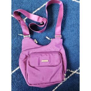 Baggallini Criss Cross Travel Crossbody Violet Bag